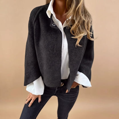 Manteau ouvert à épaules tombantes