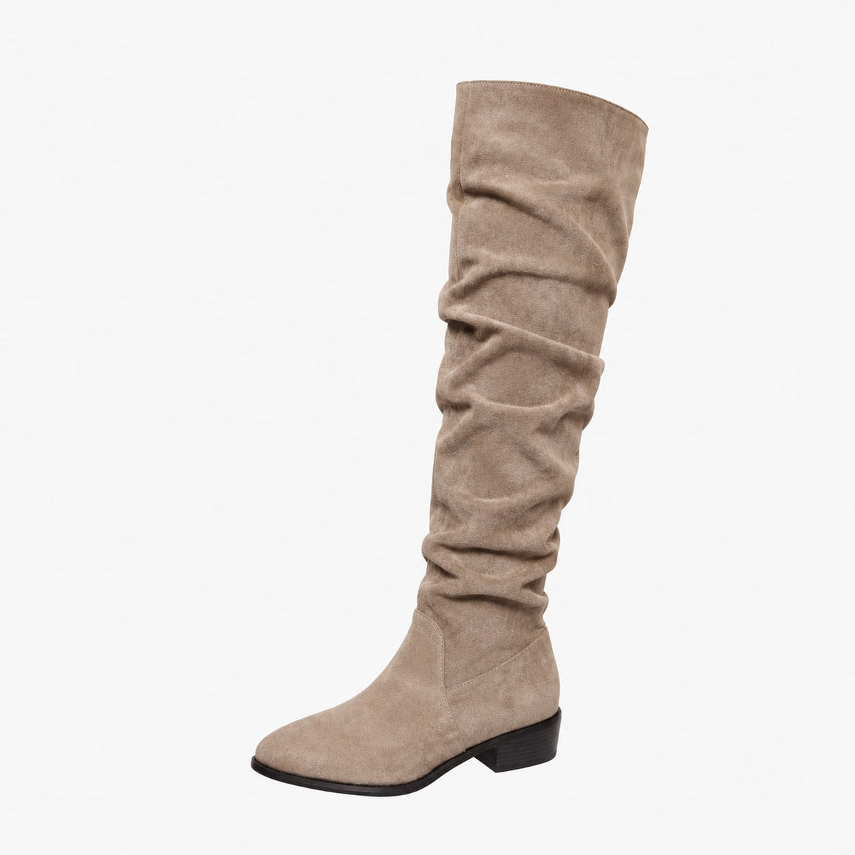 Bottes cuissardes femme à enfiler avec talon bloc 9