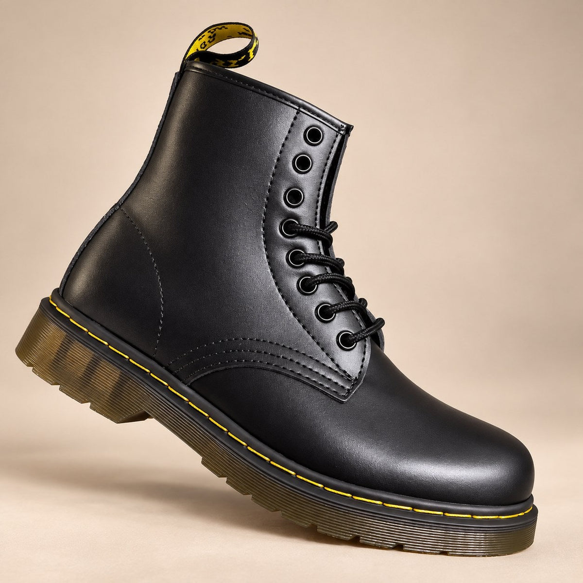 Bottes à lacets unisexes en cuir véritable 2