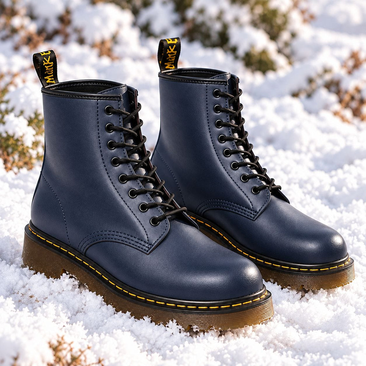 Bottes à lacets unisexes en cuir véritable 6