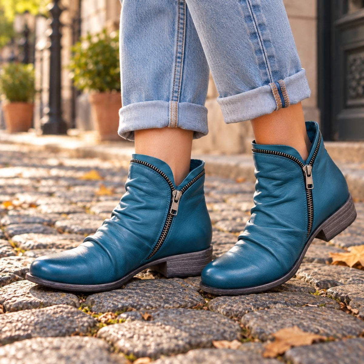 Bottines femme en simili cuir pour l'automne, intemporelles et polyvalentes 5