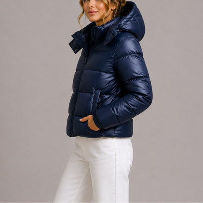 Doudoune à capuche femme, manteau matelassé léger 2