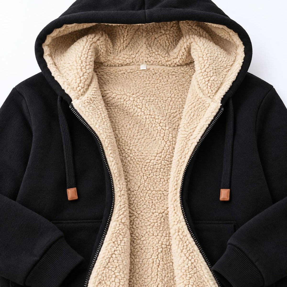 Ensemble sweat à capuche et jogging sherpa femme 3