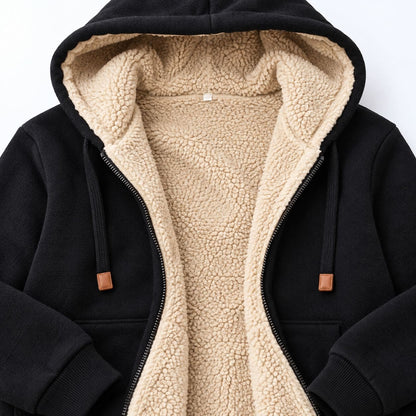 Ensemble sweat à capuche et jogging sherpa femme 3