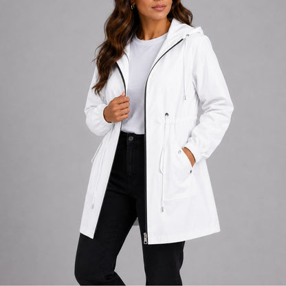 Jeanne | Femme Léger Capuche Réglable Taille à Cordon Imperméable 5