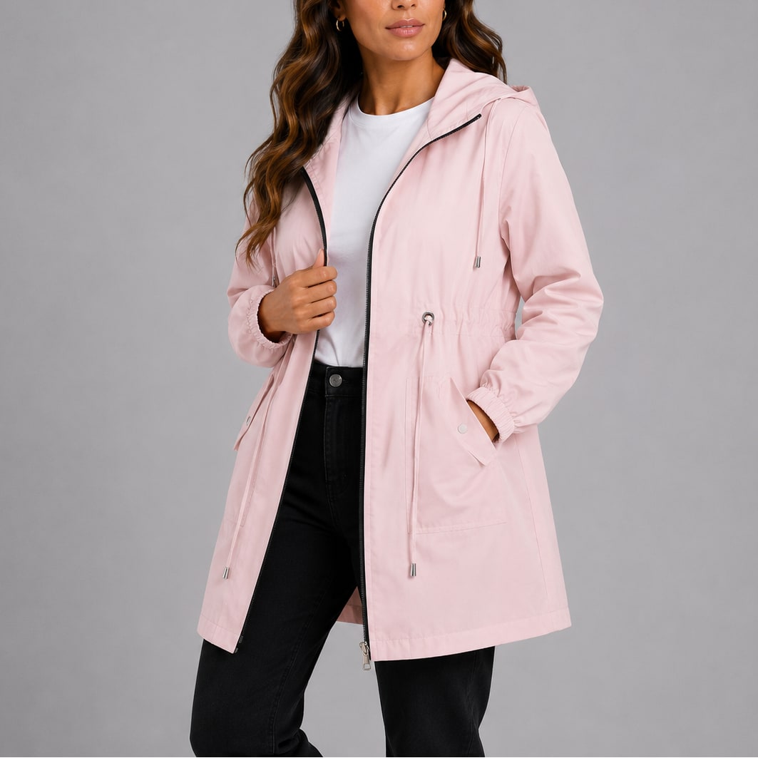 Jeanne | Femme Léger Capuche Réglable Taille à Cordon Imperméable 6