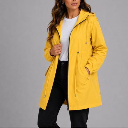 Jeanne | Femme Léger Capuche Réglable Taille à Cordon Imperméable 7