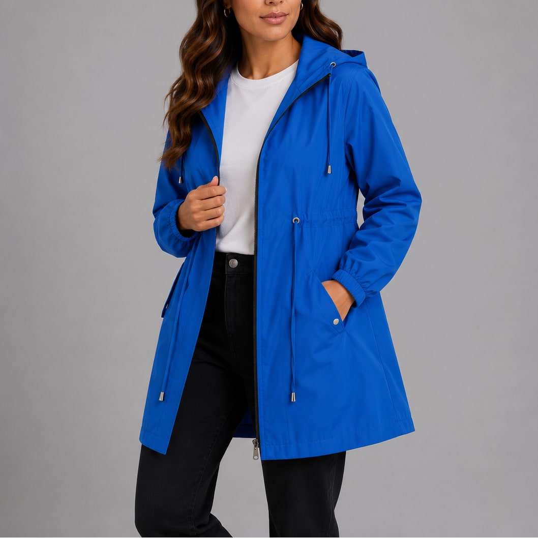 Jeanne | Femme Léger Capuche Réglable Taille à Cordon Imperméable 8