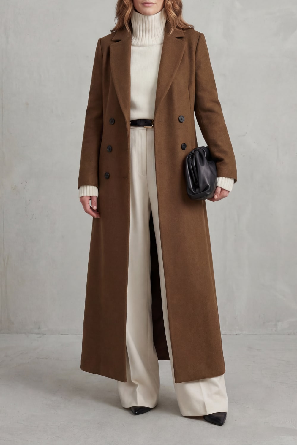 Manteau long ajusté pour femme, coupe classique et chaleur intemporelle 2