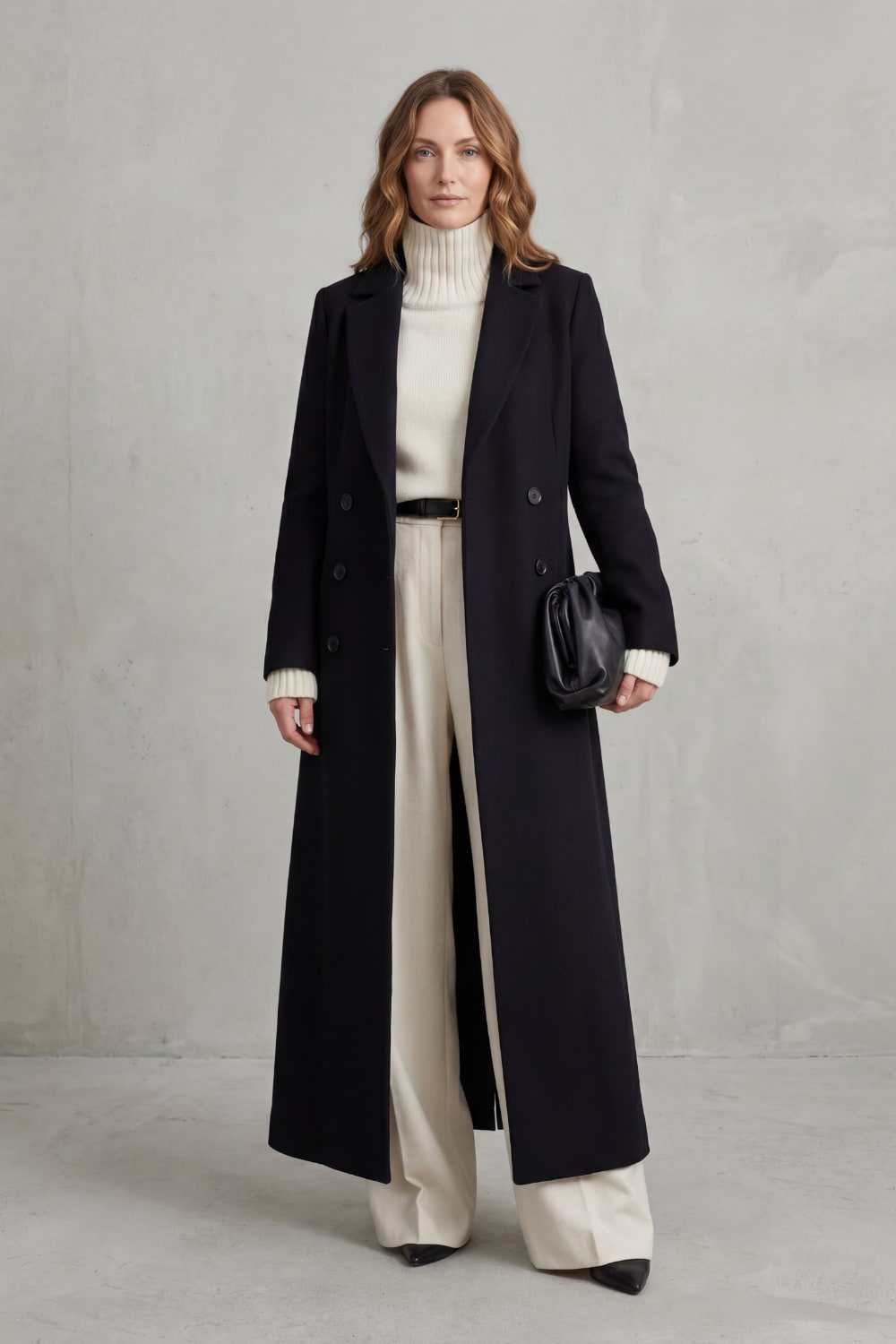 Manteau long ajusté pour femme, coupe classique et chaleur intemporelle 3