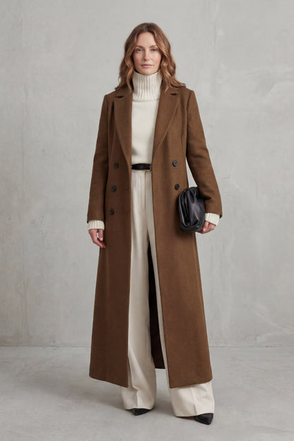 Manteau long ajusté pour femme, coupe classique et chaleur intemporelle 10